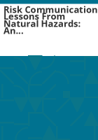 Risk_communication__lessons_from_natural_hazards