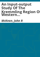 An_input-output_study_of_the_Kremmling_region_of_western_Colorado