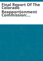 Final_report_of_the_Colorado_Reapportionment_Commission