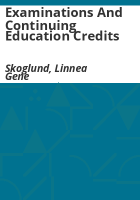 Examinations_and_continuing_education_credits