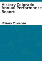 History_Colorado_annual_performance_report