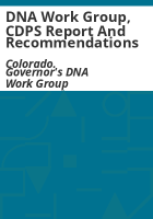 DNA_Work_Group__CDPS_report_and_recommendations