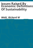 Issues_raised_by_economic_definitions_of_sustainability